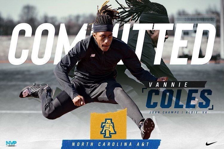 Congratulations Vannie Coles on continuing your academic and athletic career at North Carolina A&amp;T University. We are extremely proud of all your accomplishments and know the road ahead is destined for greatness. #aggiepride
_____
#MVPLEAGUE #QuarterMilerAcademy  #MVPFlightSchool #CarryTheShield